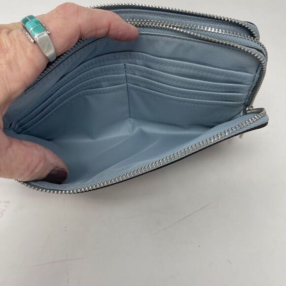 Coach - Double Corner Zip Wristlet In Signature Canvas NWOT - Picture 4 of 6